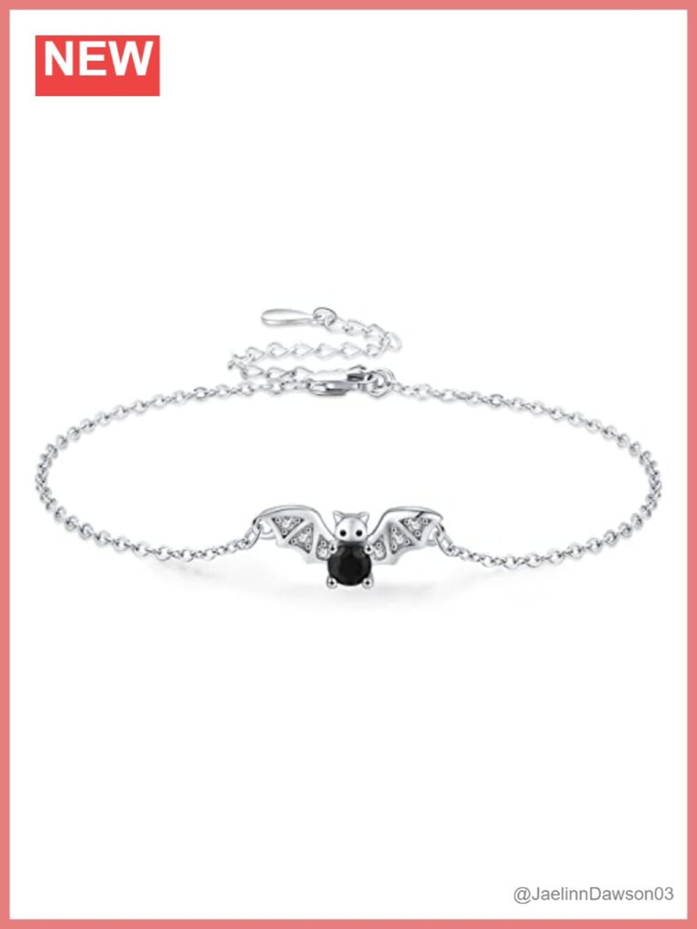 925 Sterling Silver Cute Animal Chain Bracelet 7in with Extender